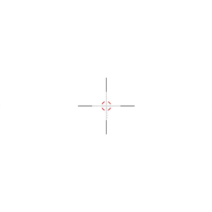 1-6x24 rifle scope - red mrad segmented circle reticle