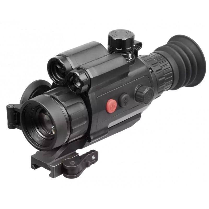 agm neith lrf ds32-4mp digital day night rifle scope - left front angle view