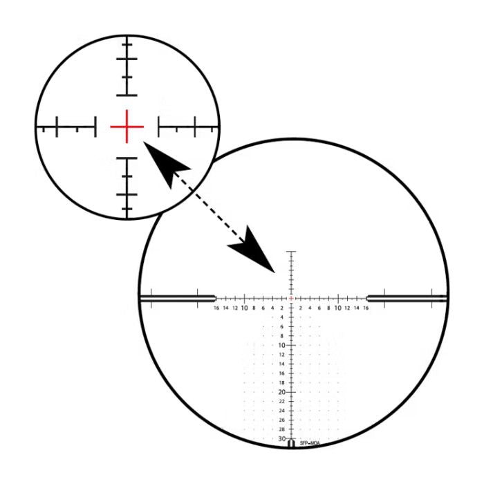 hunting rifle scope 4-16x44 - zmoai-t30 reticle 64 illuminated reticle