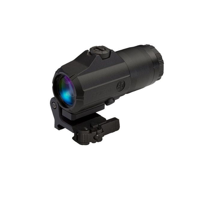 sig sauer juliet4 4x red dot sight magnifier - left front angle view