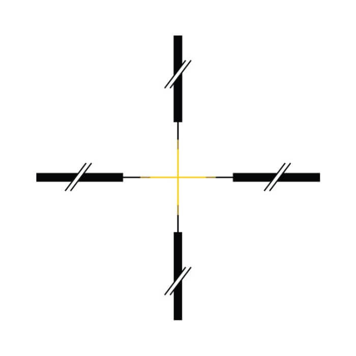 ta45 acog scope - amber crosshair reticle