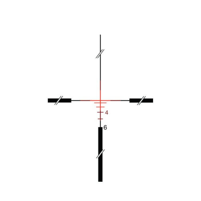 tactical rifle scope 4x32 - red 223 crosshair reticle