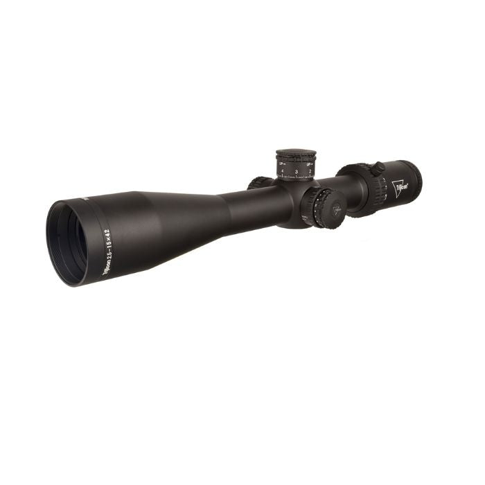trijicon credo variable power scope 2.5-15x42 - left front angle view