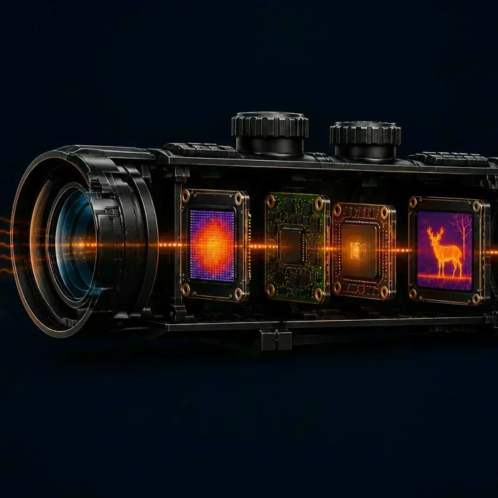 thermal scope inside parts while see a deer