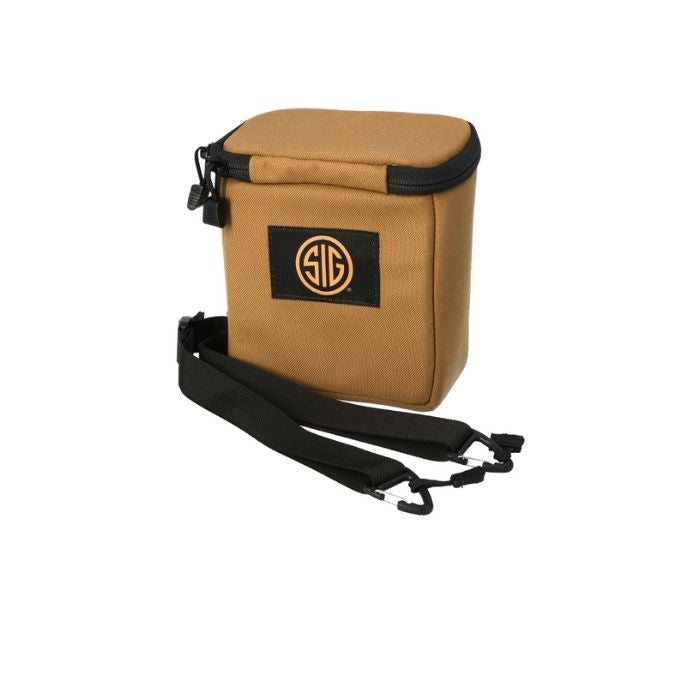10x42 ballistic rangefinder binoculars - case with straps