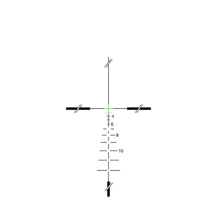 3.5x magnification scope - green 308 crosshair reticle