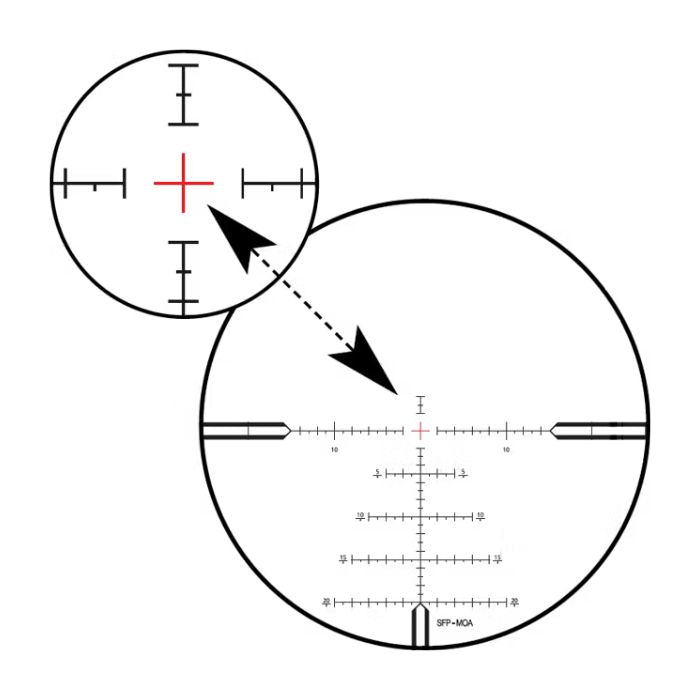 4-16x magnification range scope - zbi reticle #68 illuminated reticle
