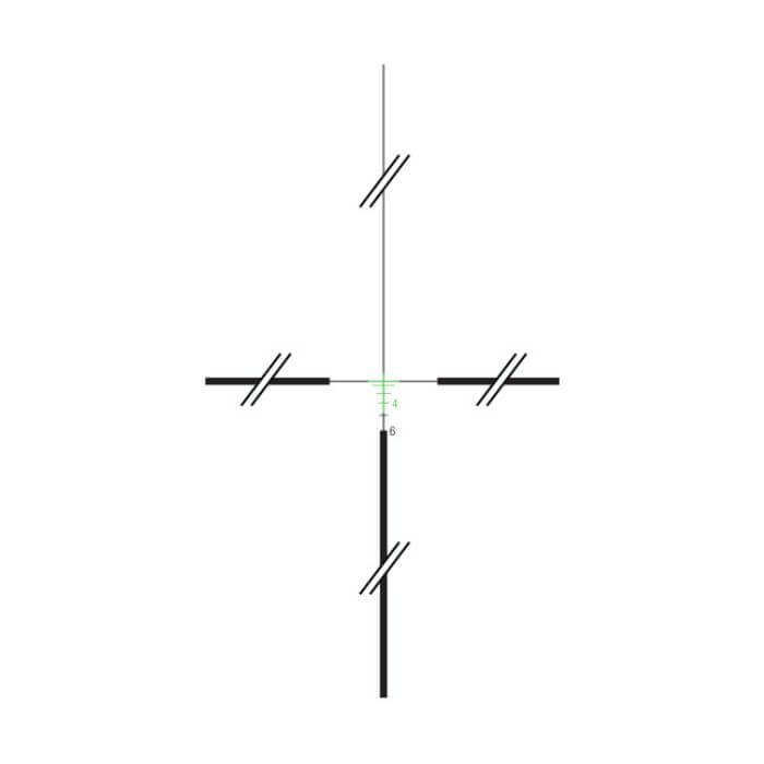 4x32 magnification scope - green 223 crosshair reticle