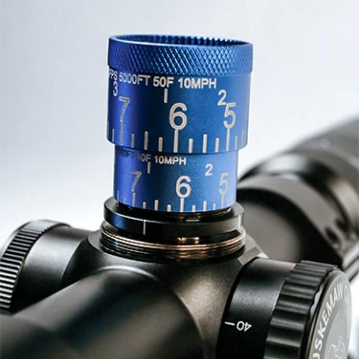 Blue Diamond4-16x42 Riflescope Turret Close Up
