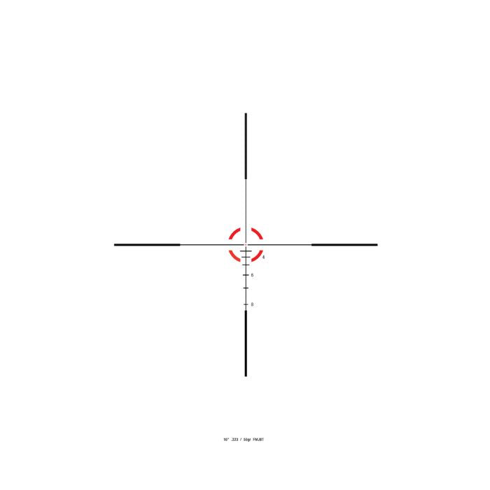 CREDO RIFLESCOPE 1-6X24 RED BDC SEG CIRCLE