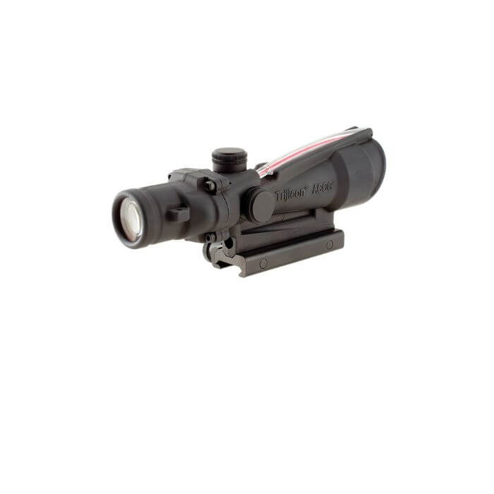 Trijicon acog ta11e 3.5x35 tactical rifle scope - right back angle view