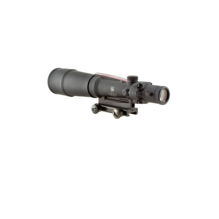 acog 5.5x50 rifle scope left back angle view
