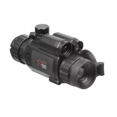 agm neith lrf dc32-4mp digital clip-on day night rifle scope - left front angle view  