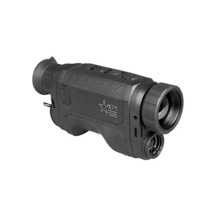 agm reachir lrf 35-640 handheld thermal monocular - right front angle view