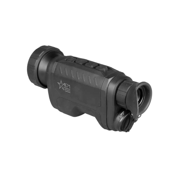 agm reachir lrf 50-640 handheld thermal monocular - left back angle view