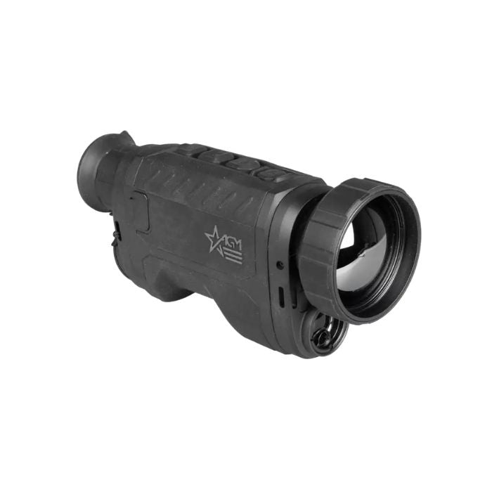 agm reachir lrf 50-640 handheld thermal monocular - right front angle view	