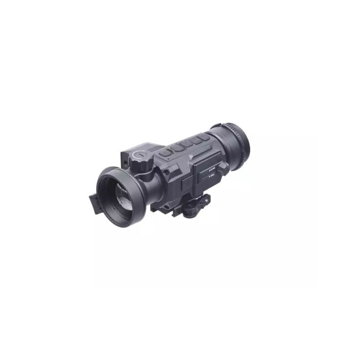 agm secutor lrf-c 50-640 mid-range thermal image clip-on - left front angle view