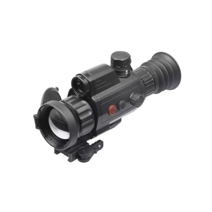 agm varmint v2 lrf 50-384 thermal scope - left front angle view		