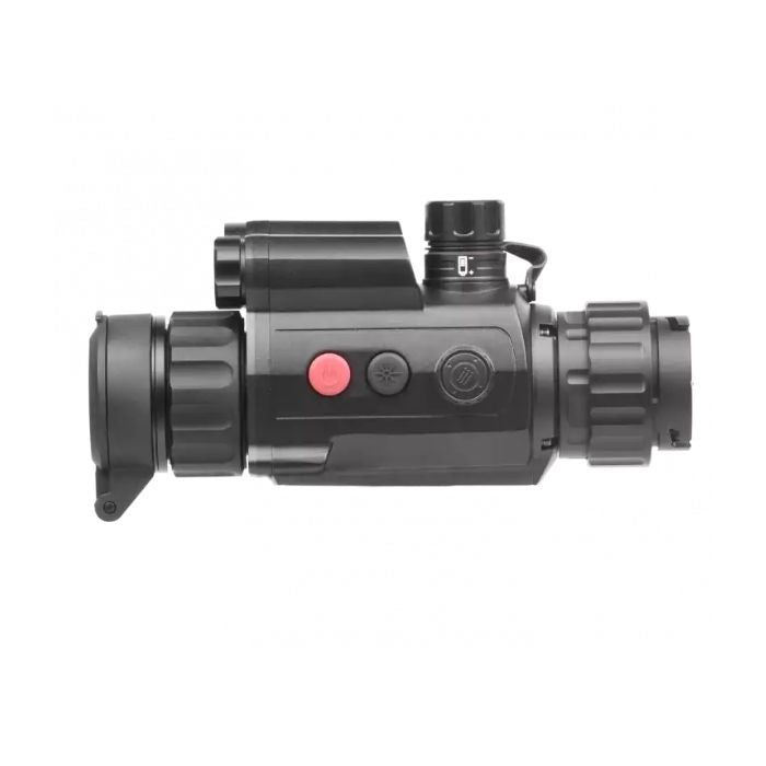 clip-on rangefinder rifle scope - left view