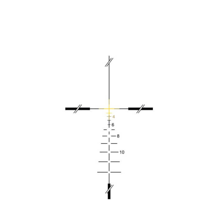 Combat proven tactical optics - amber crosshair reticle