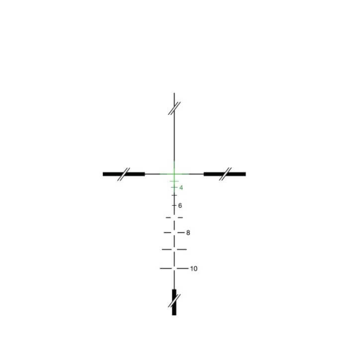 combat proven tactical optics - green 223 crosshair reticle