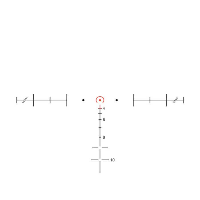 combat proven tactical optics - red 223 horseshoe reticle