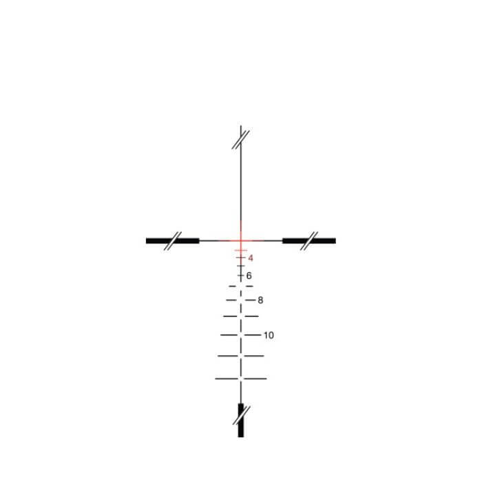 Combat proven tactical optics - red 308 crosshair reticle
