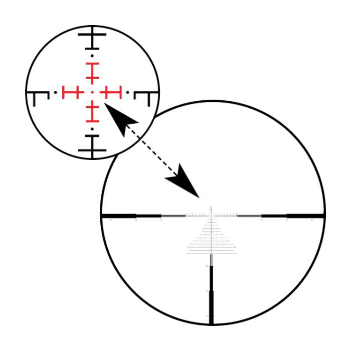 ffp hunting scope - zf-mri 8 illuminated reticle