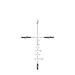 fixed power rifle scope 3.3x35 - red 223 crosshair reticle