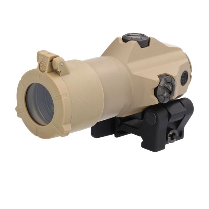 flip to side magnifier - front left angle view