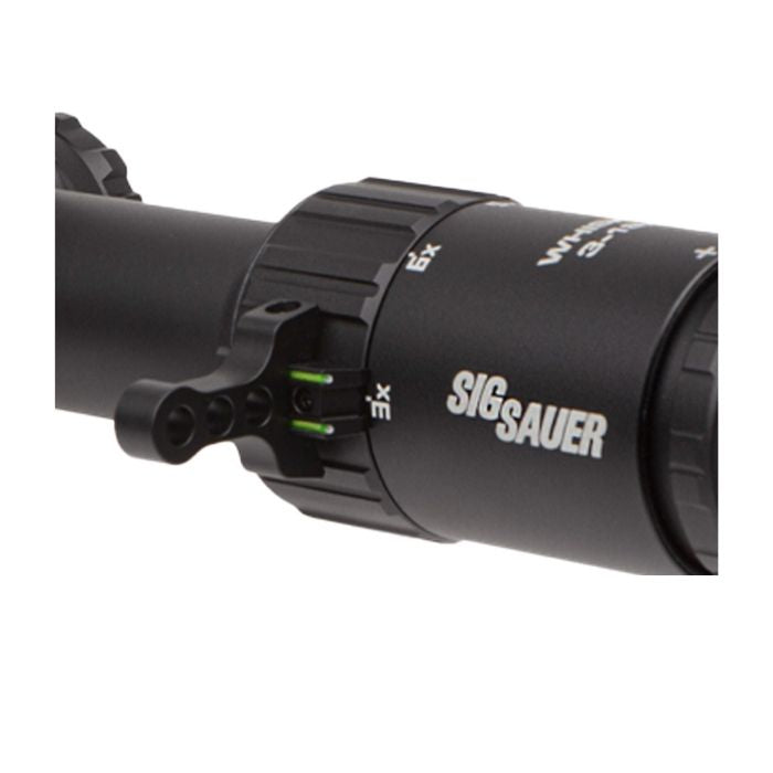 hunting rifle scope - magnification lever closeup