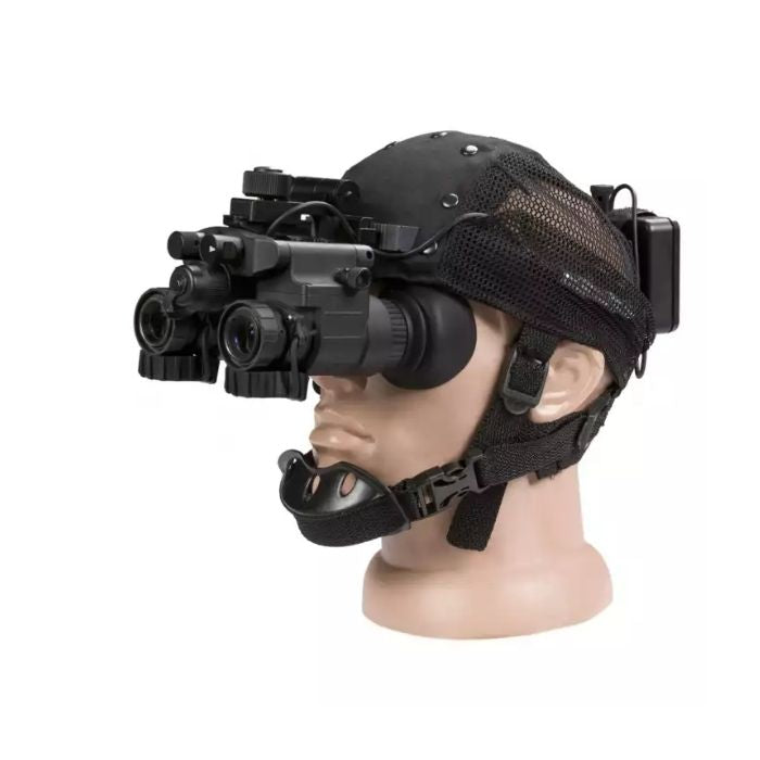 professional night vision goggles - on head view	