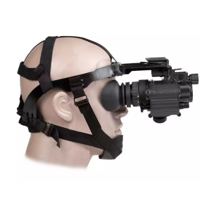 pvs 14 green phosphor monocular - on head gear	