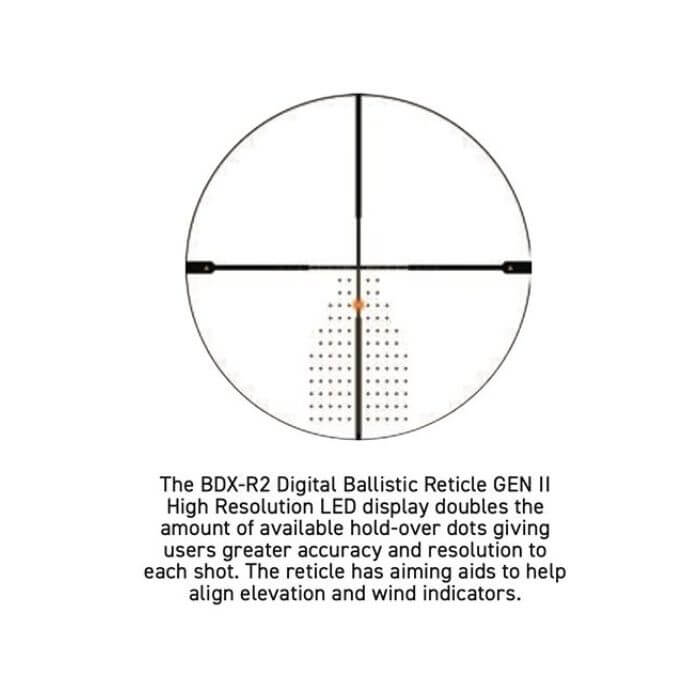 sig sauer bdx rangefinder - bdx-r2 digital ballistic reticle