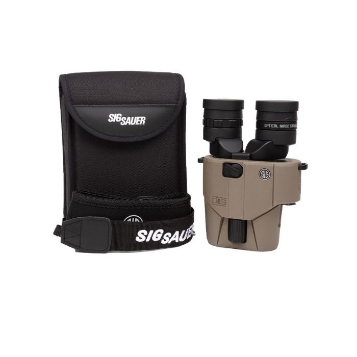 sig sauer image stabilizing binoculars - with case
