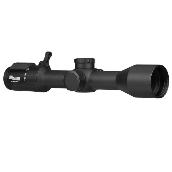 sig sauer sierra6bdx 3-18x44 rifle scope - right front angle view