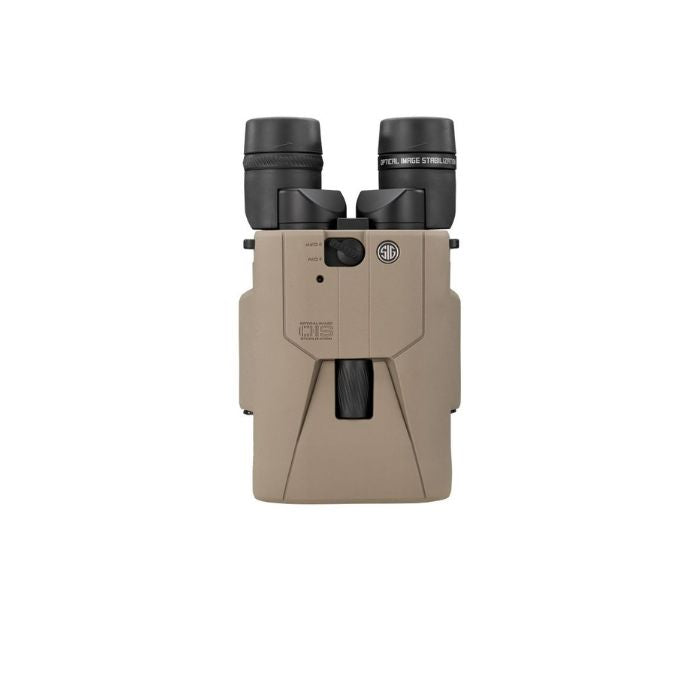 sig sauer zulu6 hdx pro 16x50 image stabilized binoculars - top front view