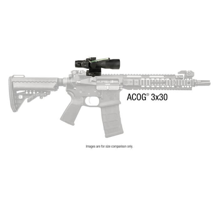 ta33 compact rifle scope - on weapon