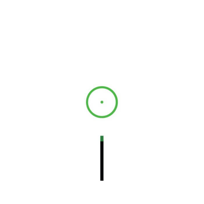 ta44 compact tactile - compact green circle 2moa reticle