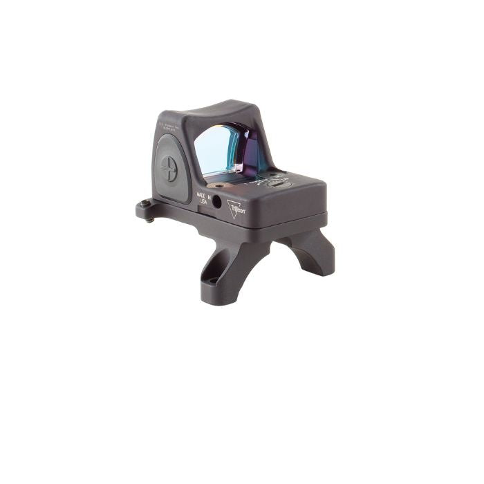 tactical red dot sight - left back angle view