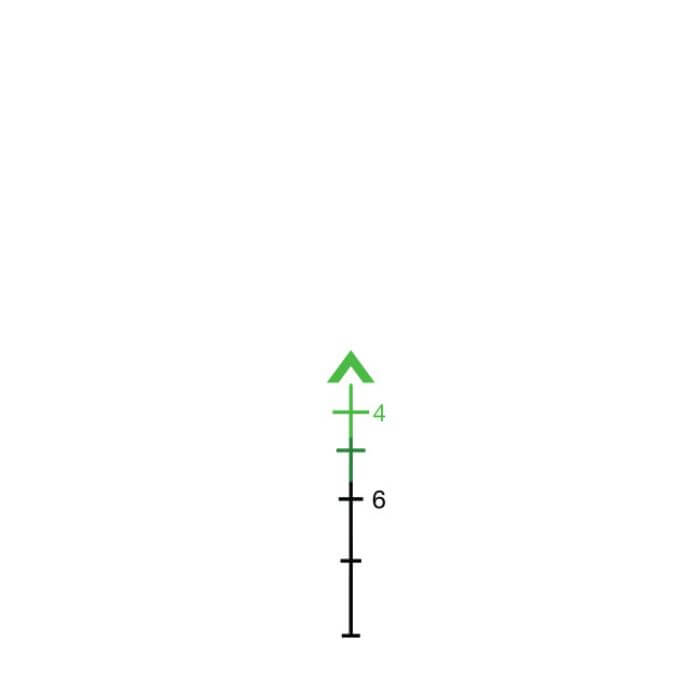 tactical rifle scope 4x32 - green 223 chevron reticle