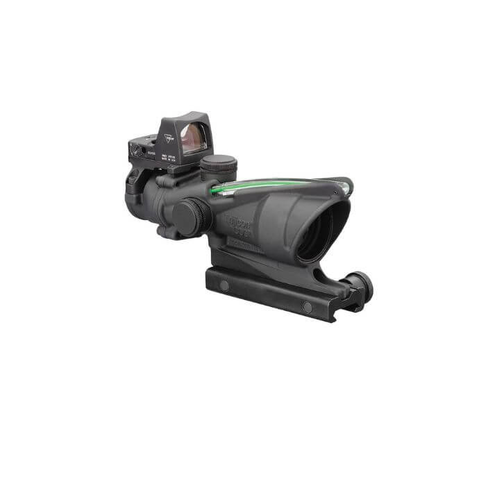 trijicon acog 4x32 bac combat scope right front angle view