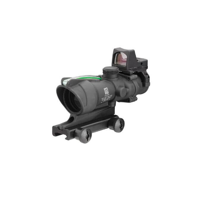 trijicon acog 4x32 bac combat scope left front angle view