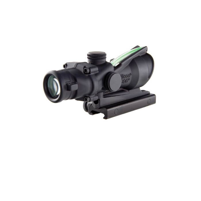trijicon acog 4x32 combat rifle scope - right back angle view