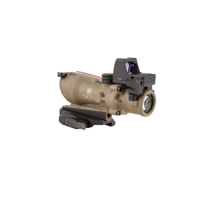  trijicon acog 4x32 combat scope - left back angle view 