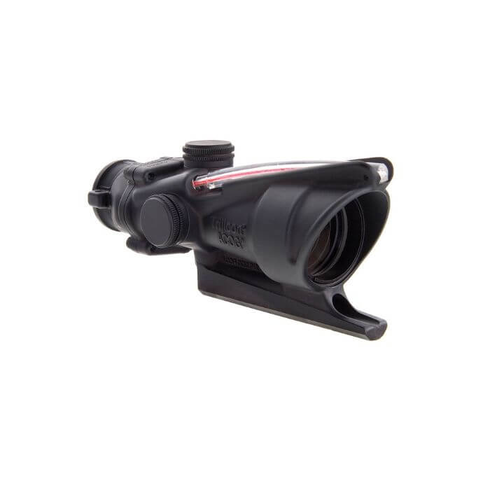 trijicon acog ta31 combat rifle scope - right front angle view