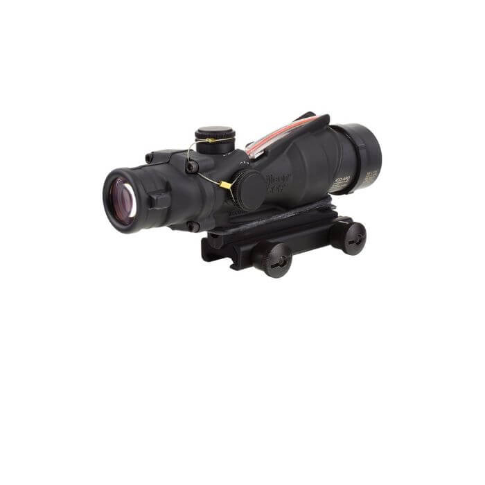 trijicon acog ta31rco combat scope -right back angle view