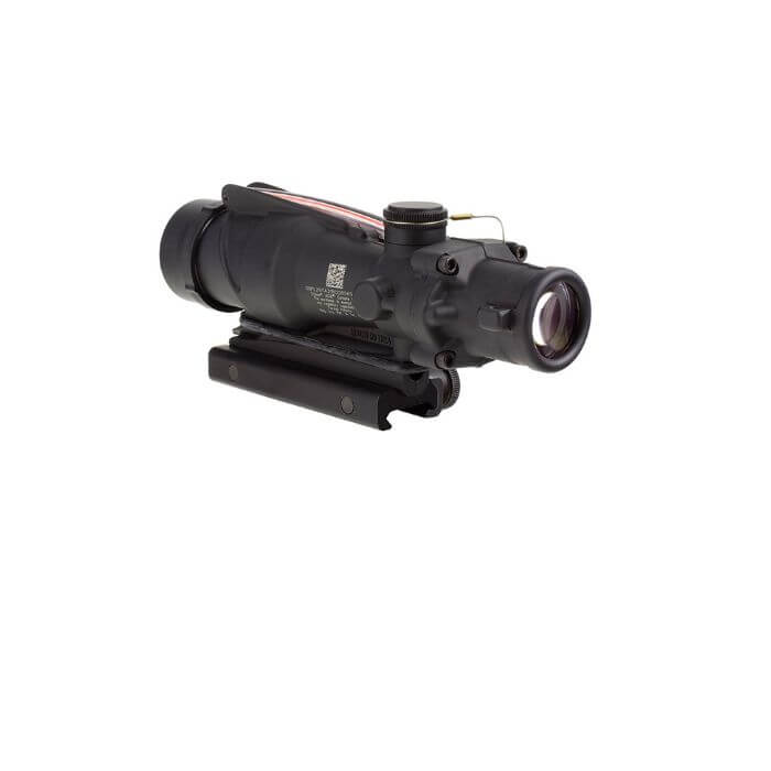 trijicon acog ta31rco combat scope - left back angle view
