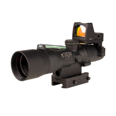 trijicon acog ta33 3x30 tactical scope -  left front angle view