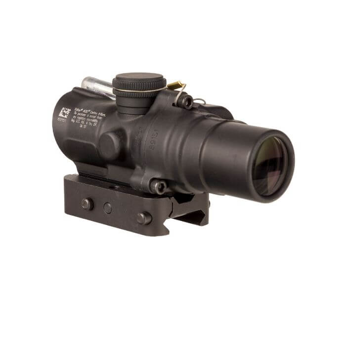 trijicon acog ta44 tactical scope-1.5x16s - left back angle view